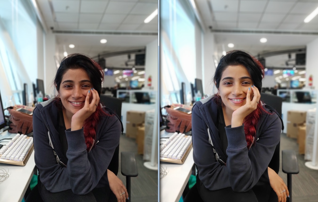 The Nokia 8.1 (Left) produced some natural-looking images compared to the Poco F1 (Right). Image: tech2/Sheldon Pinto